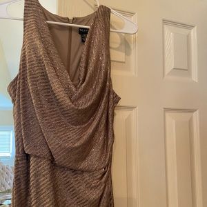 Sexy gold dress
